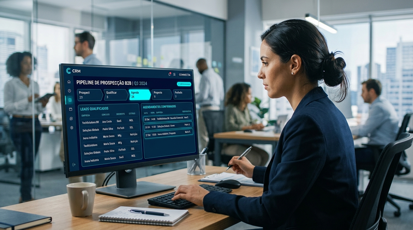 Dashboard de Prospecção e Leads B2B