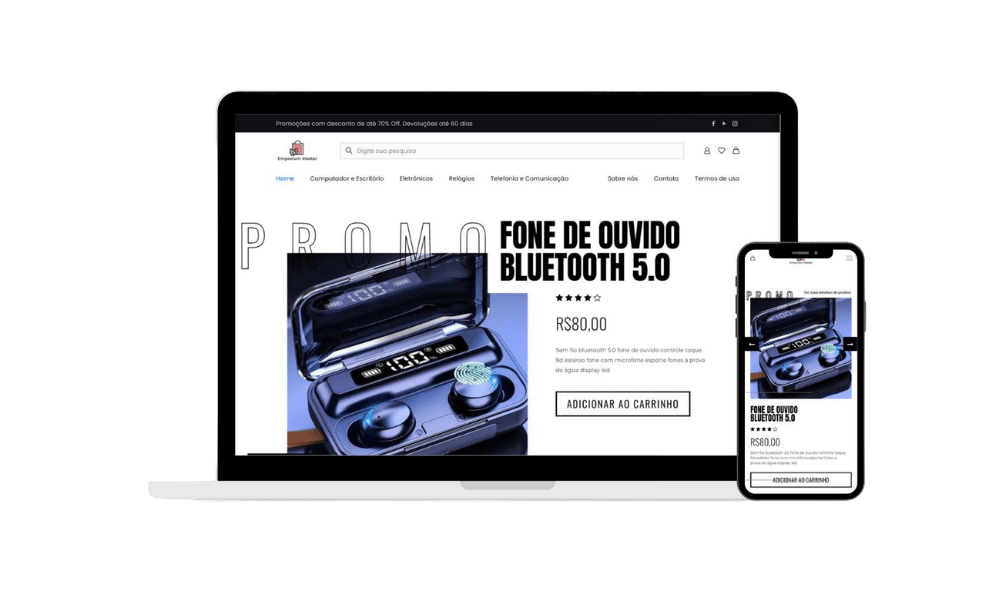 Criação de site e loja virtual profissional